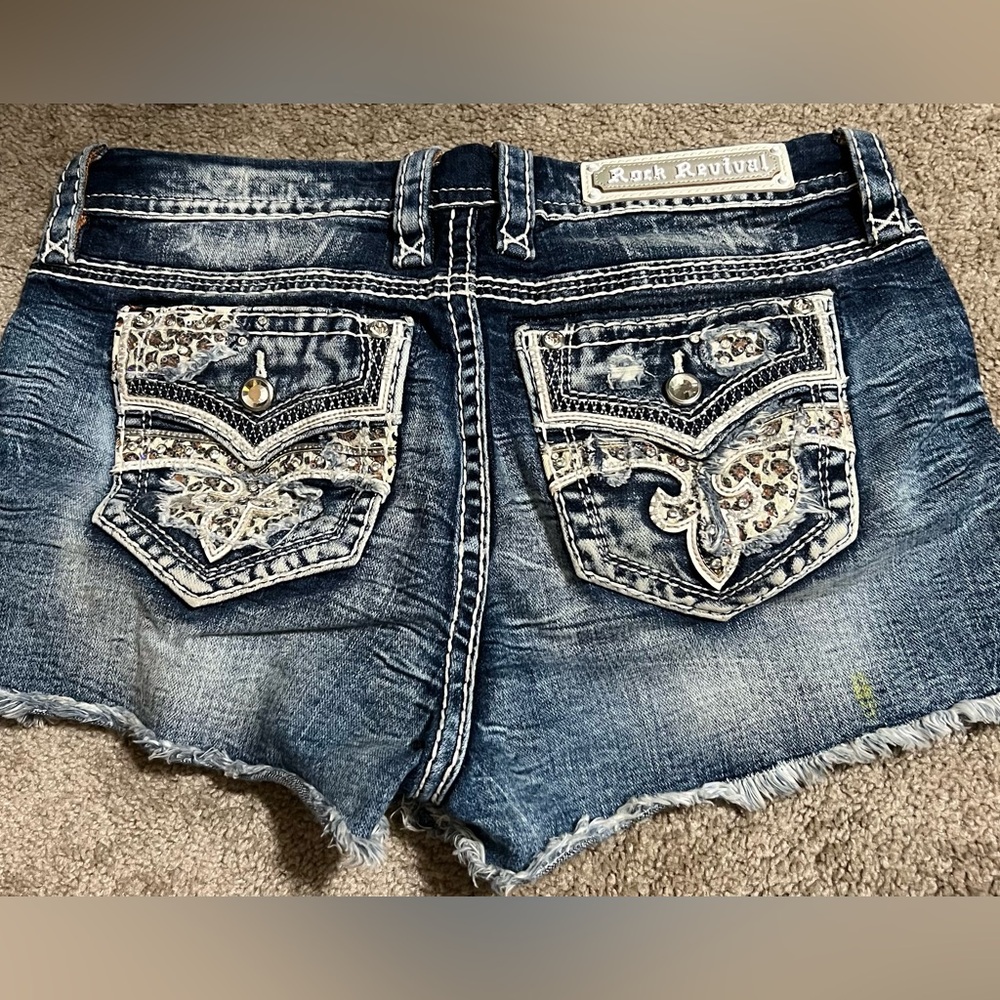 Rock Revival Blue Denim Women's Shorts
